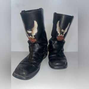 Harley Davidson riding boots black size 9.5 men’s motorcycle leather